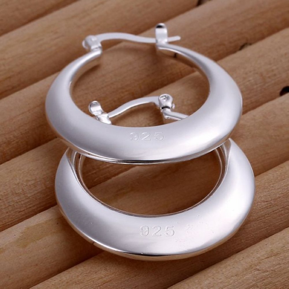 New 925 Silver Color cute Earrings